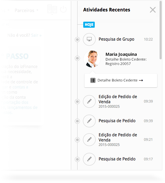 Recurso: Atividades Recentes