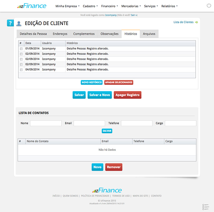 Tela de Cadastro de Clientes - Imagem 6
