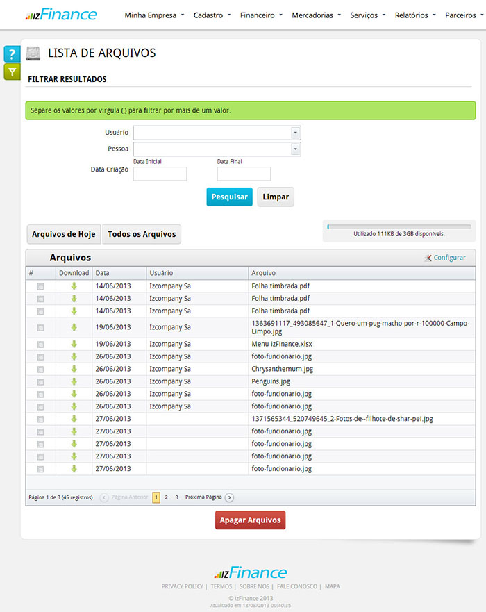 Tela de Disco Virtual - Imagem 1