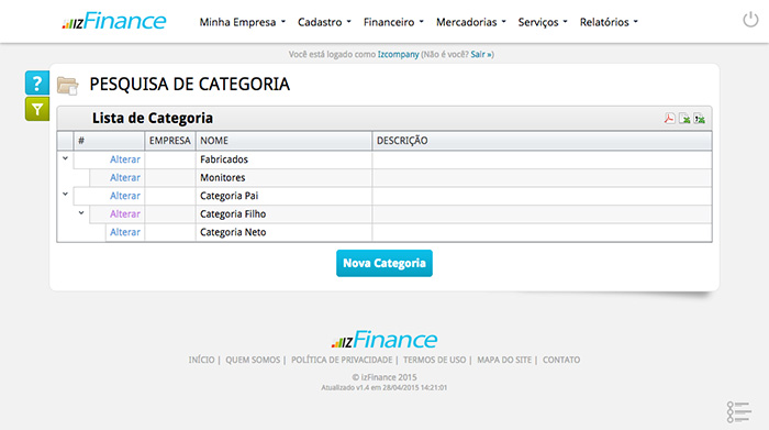 Tela de Cadastro de Marcas, Modelos e Categorias - Imagem 5