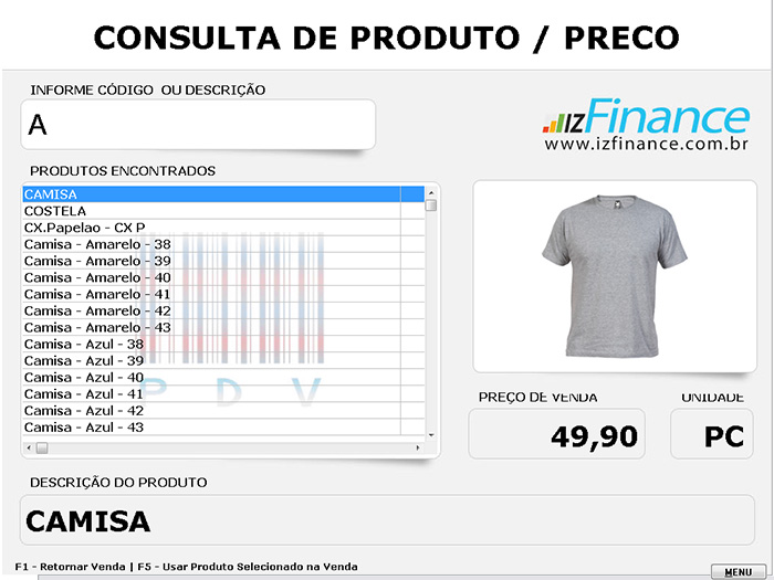 Tela de Ponto de Venda (PDV) - Imagem 3