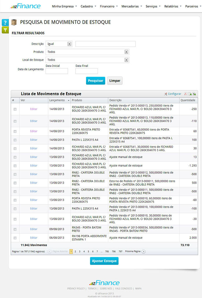 Tela de Lotes e Estoque - Imagem 2