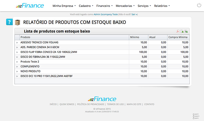 Tela de Lotes e Estoque - Imagem 6